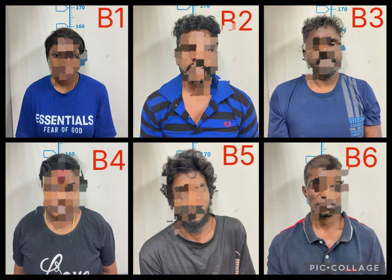 Geng pecah masuk tapak pencawang, enam ditahan